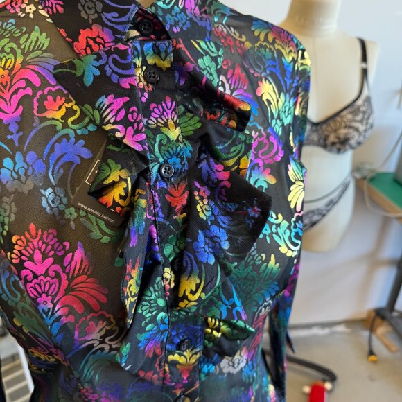 Somnia by Novesa London Celebration Women’s 3/4 Sleeve Blouse – Elegant Top - Picture 4 of 7